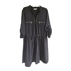 Speed Control New York Black Shirt Dress Sz 2X